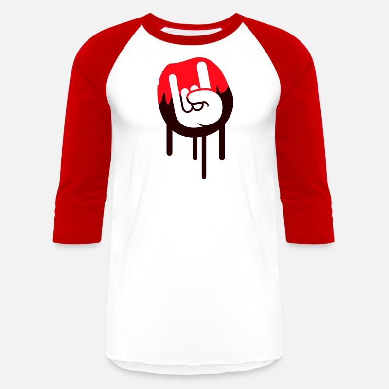 Heavy metal graffiti drop horn finger hand gesture