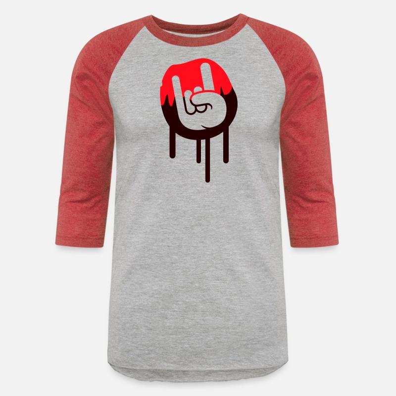 Heavy metal graffiti drop horn finger hand gesture