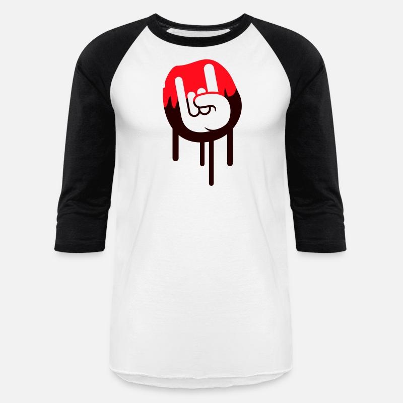 Heavy metal graffiti drop horn finger hand gesture