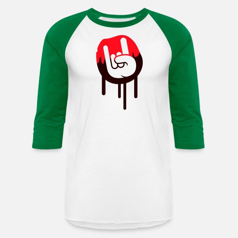 Heavy metal graffiti drop horn finger hand gesture