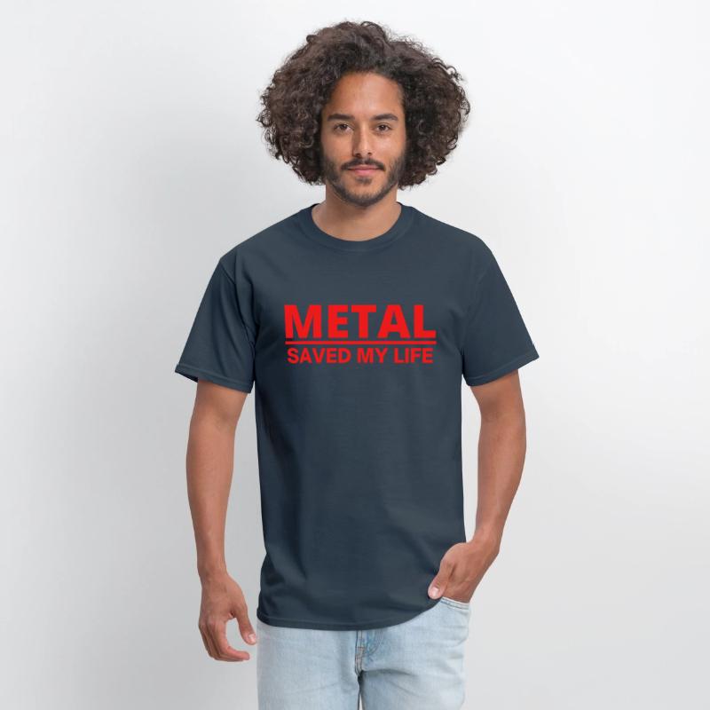 Heavy Metal Saved My Life (red letters version)