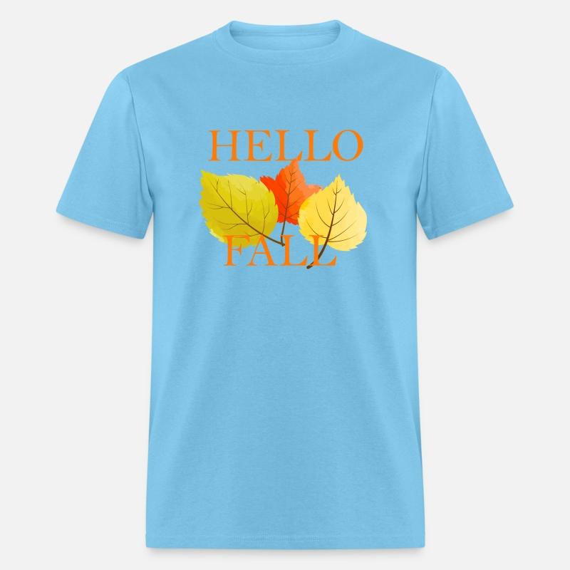 Hello fall 3 dry leaves