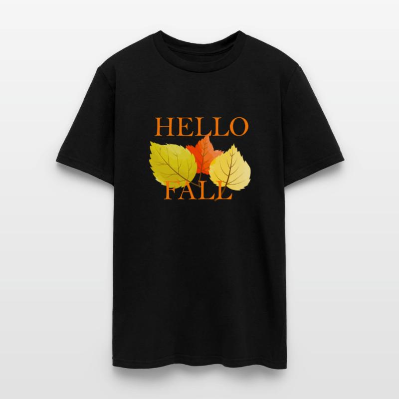 Hello fall 3 dry leaves