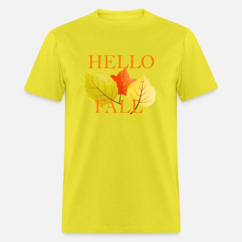 Hello fall 3 dry leaves