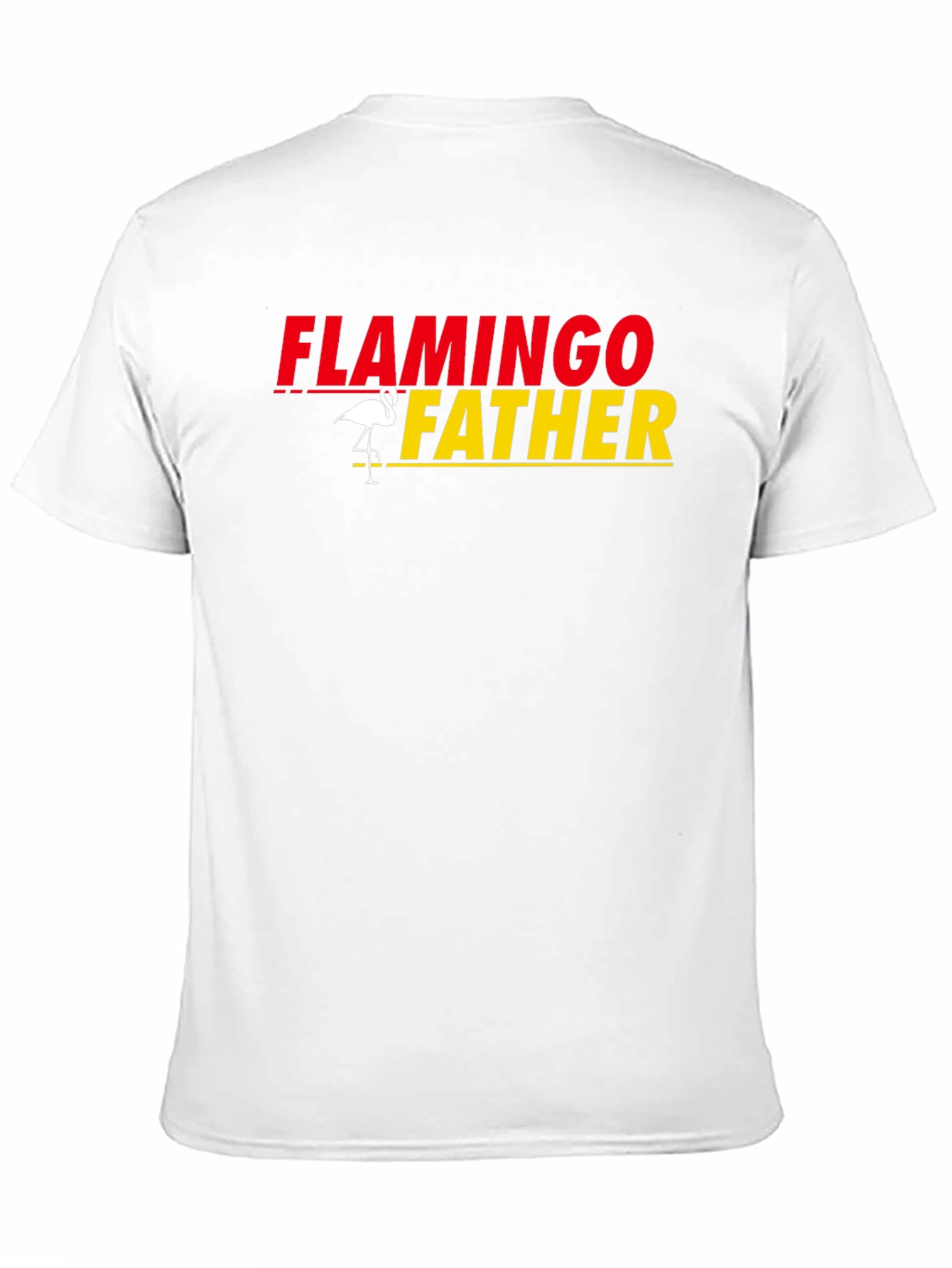 Flamingo Father Graphic Tee - Perfect Dad Gift!