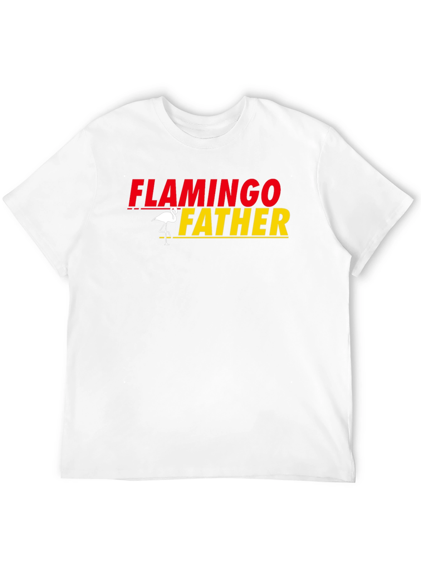 Flamingo Father Graphic Tee - Perfect Dad Gift!