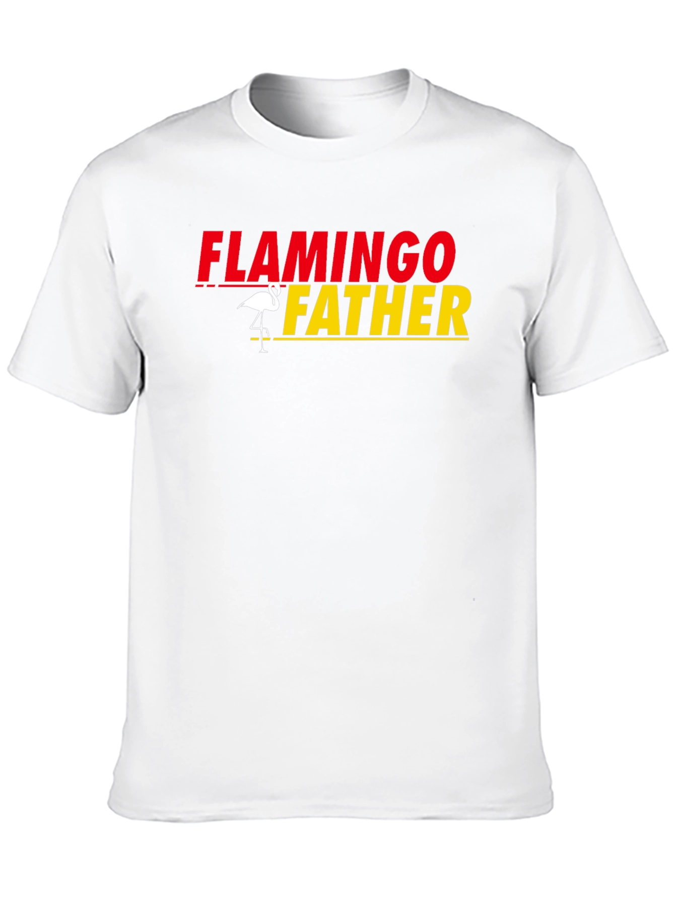Flamingo Father Graphic Tee - Perfect Dad Gift!