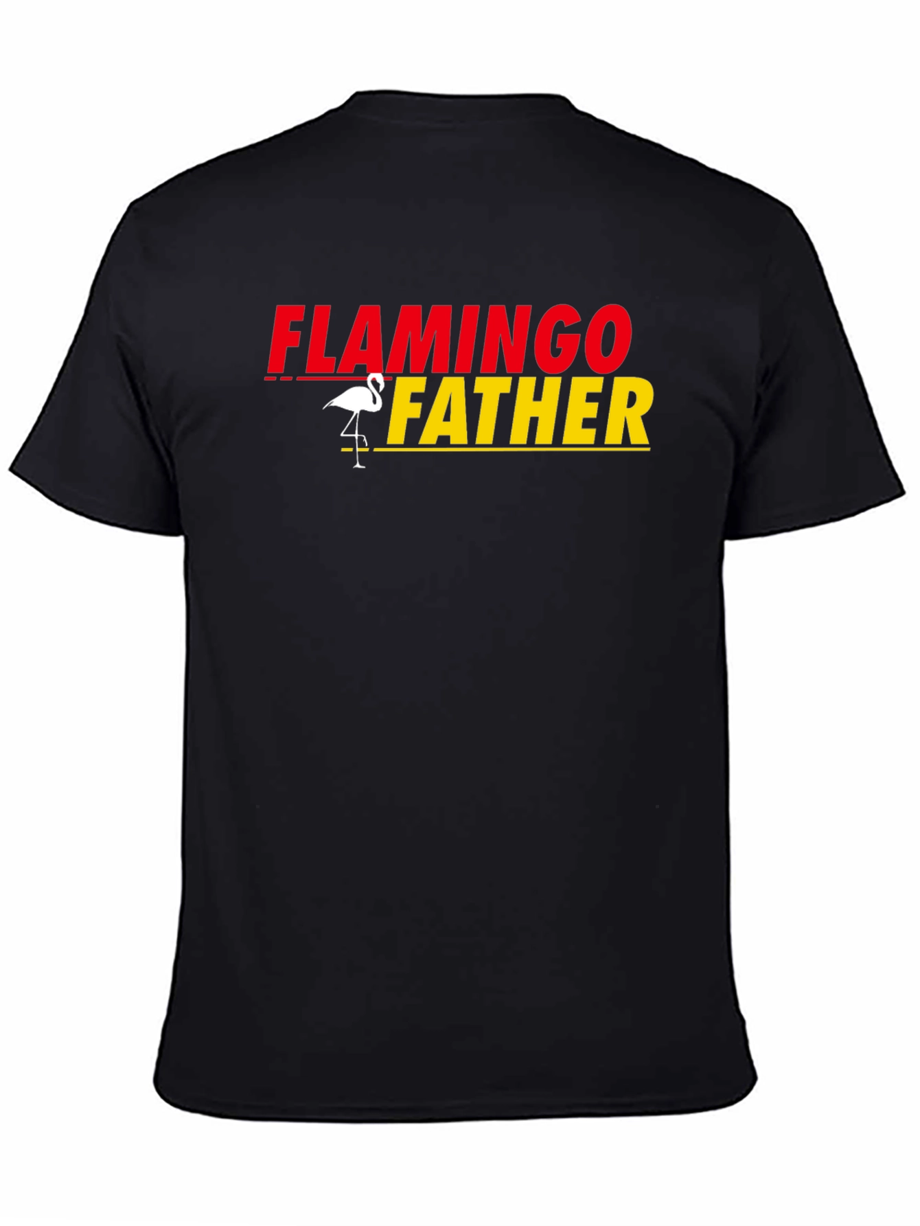 Flamingo Father Graphic Tee - Perfect Dad Gift!