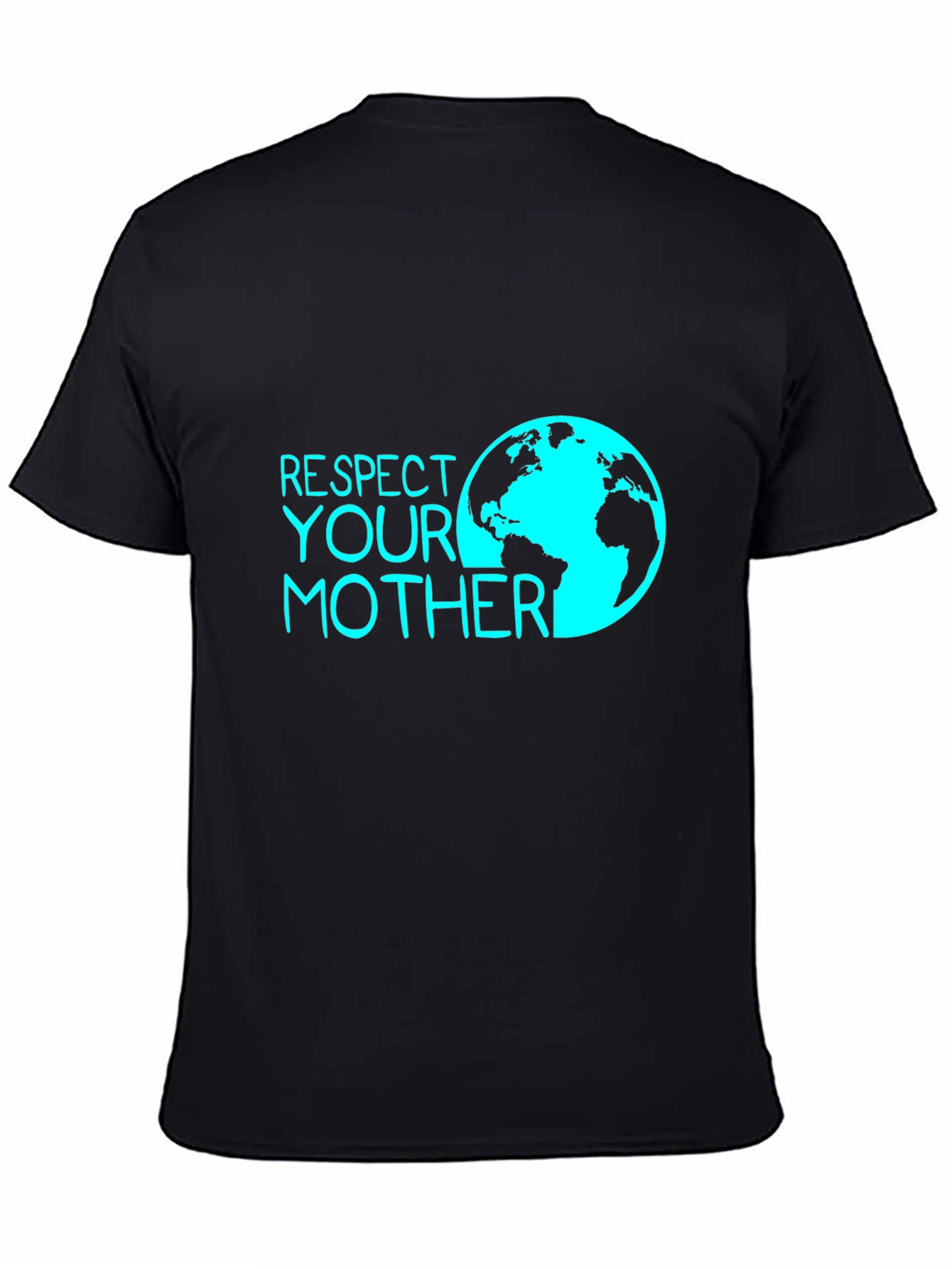 Respect Your Mother Earth Tee - Black Graphic T-Shirt