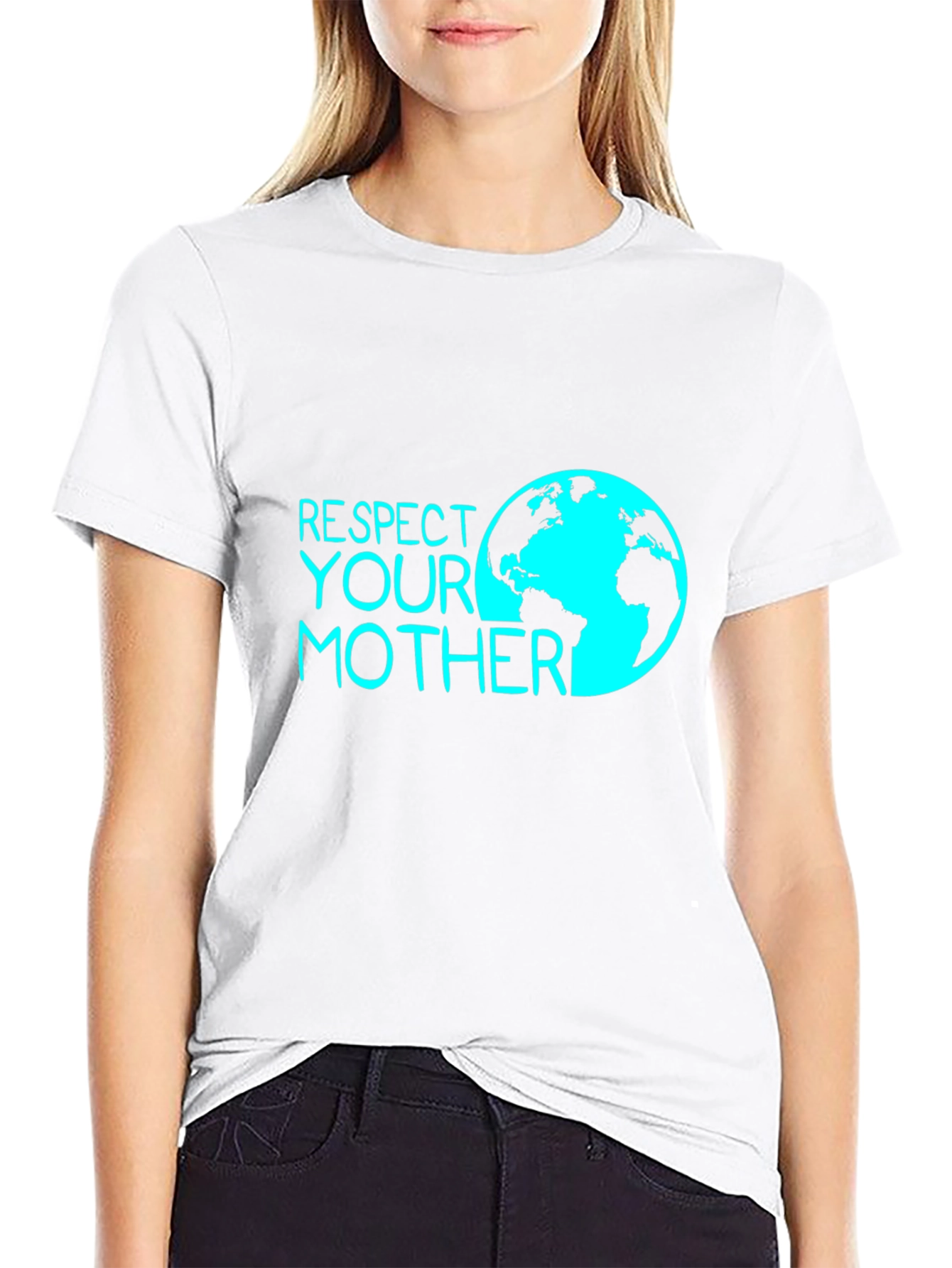 Respect Your Mother Earth Tee - Black Graphic T-Shirt