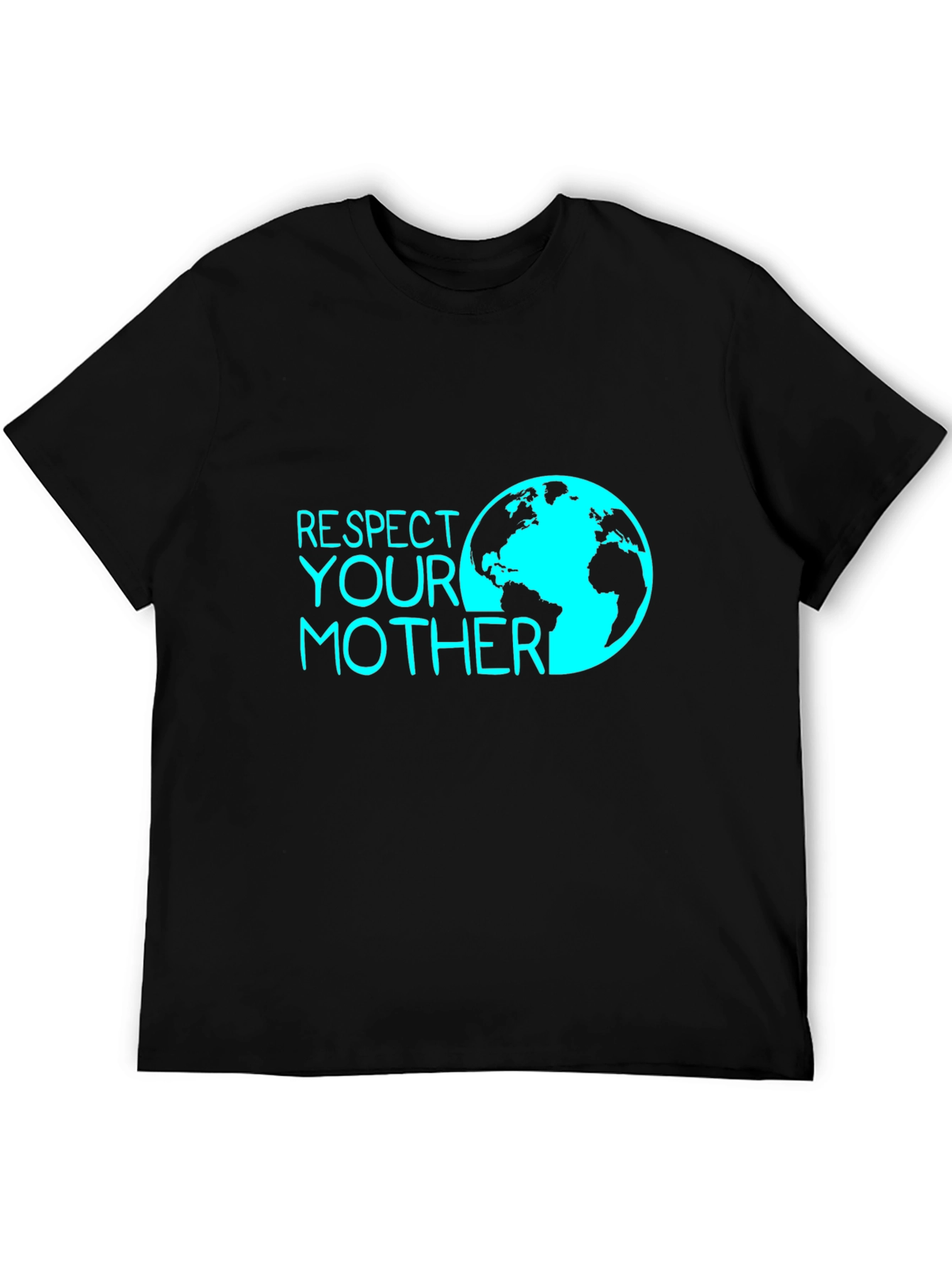 Respect Your Mother Earth Tee - Black Graphic T-Shirt