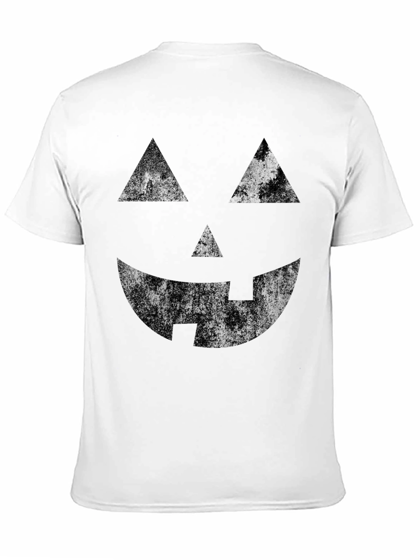 Halloween Pumpkin Face Black T-Shirt