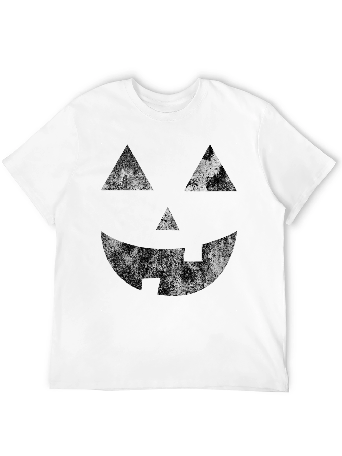 Halloween Pumpkin Face Black T-Shirt