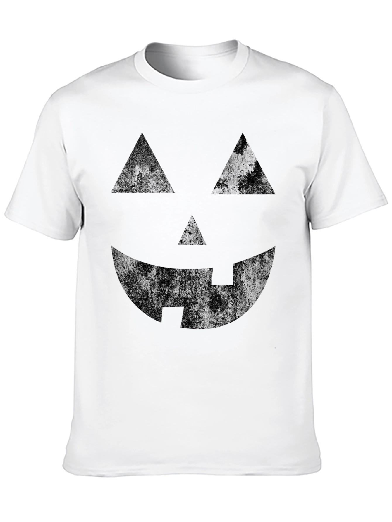 Halloween Pumpkin Face Black T-Shirt