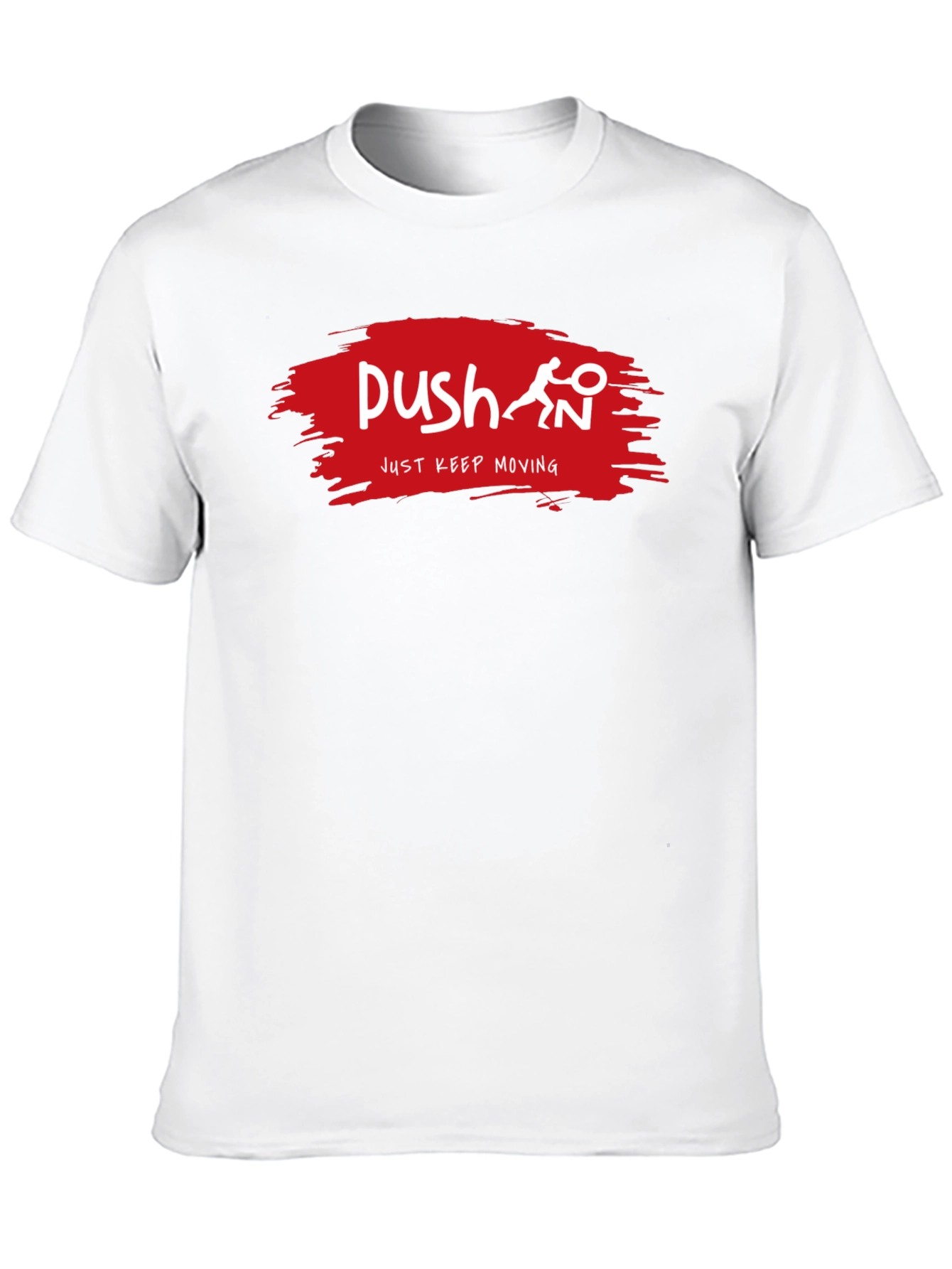 Push Just Keep Moving Black T-Shirt