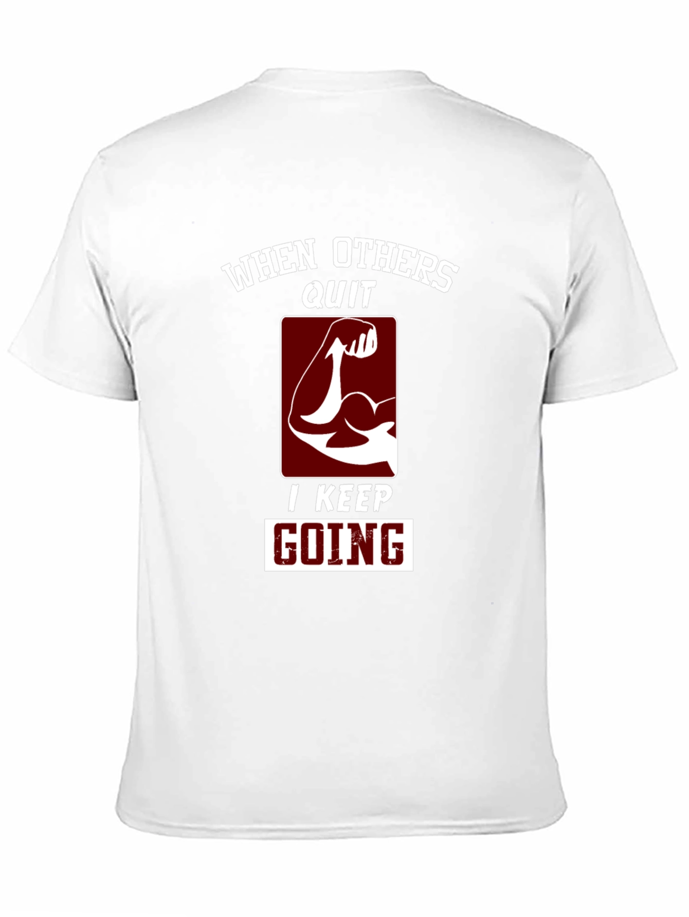 Motivational Graphic T-Shirt - Never Quit!