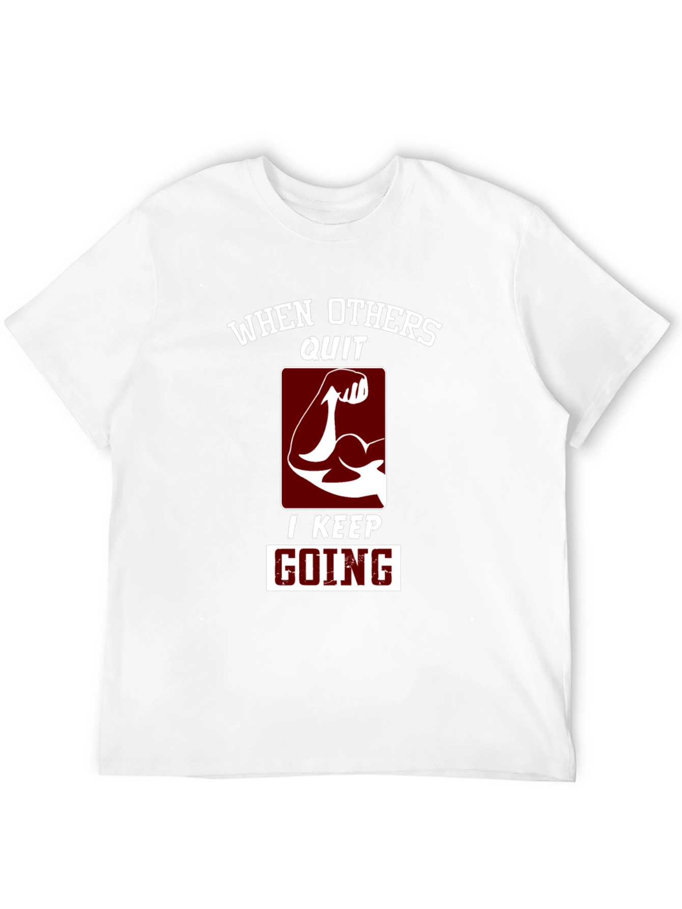 Motivational Graphic T-Shirt - Never Quit!