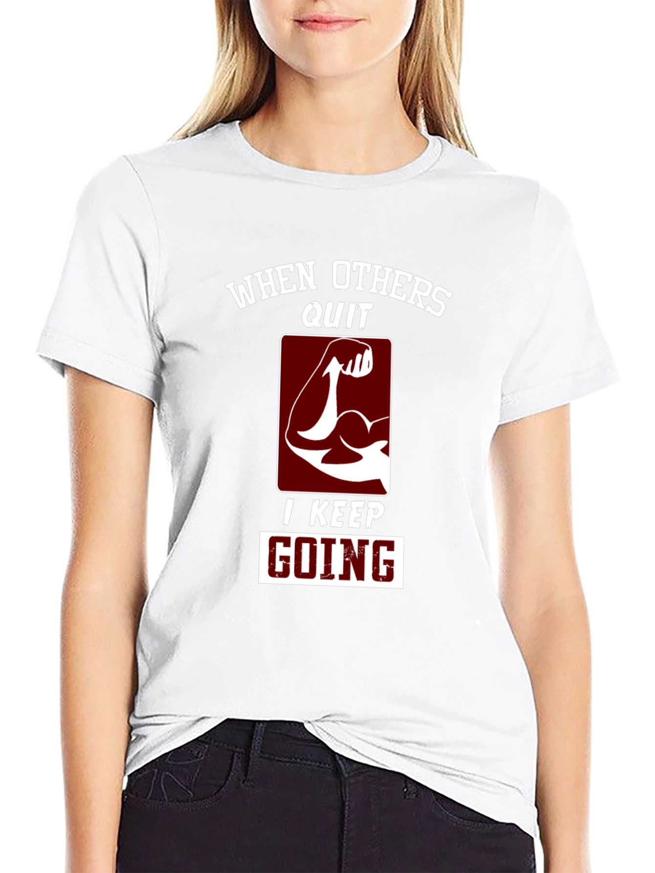 Motivational Graphic T-Shirt - Never Quit!