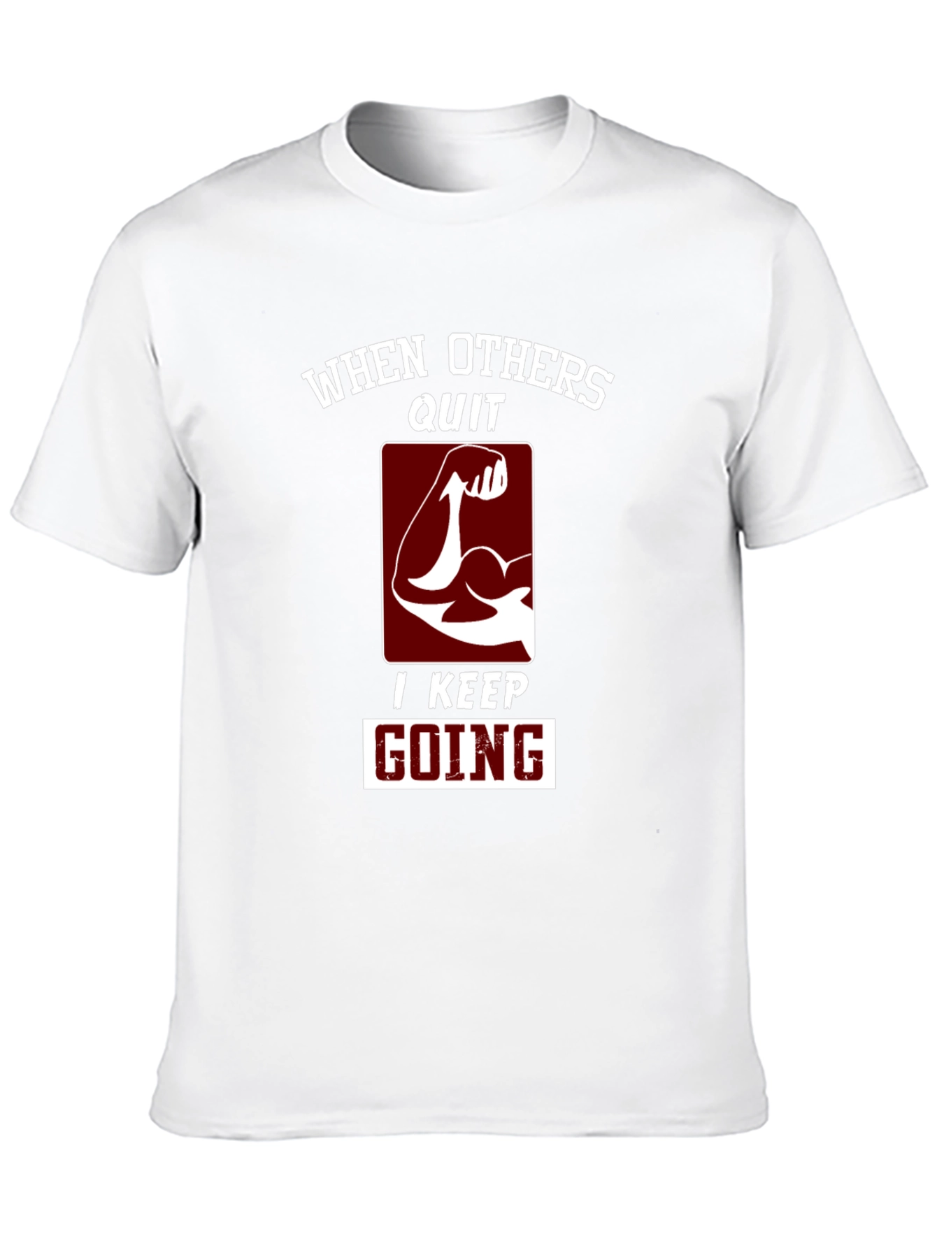 Motivational Graphic T-Shirt - Never Quit!