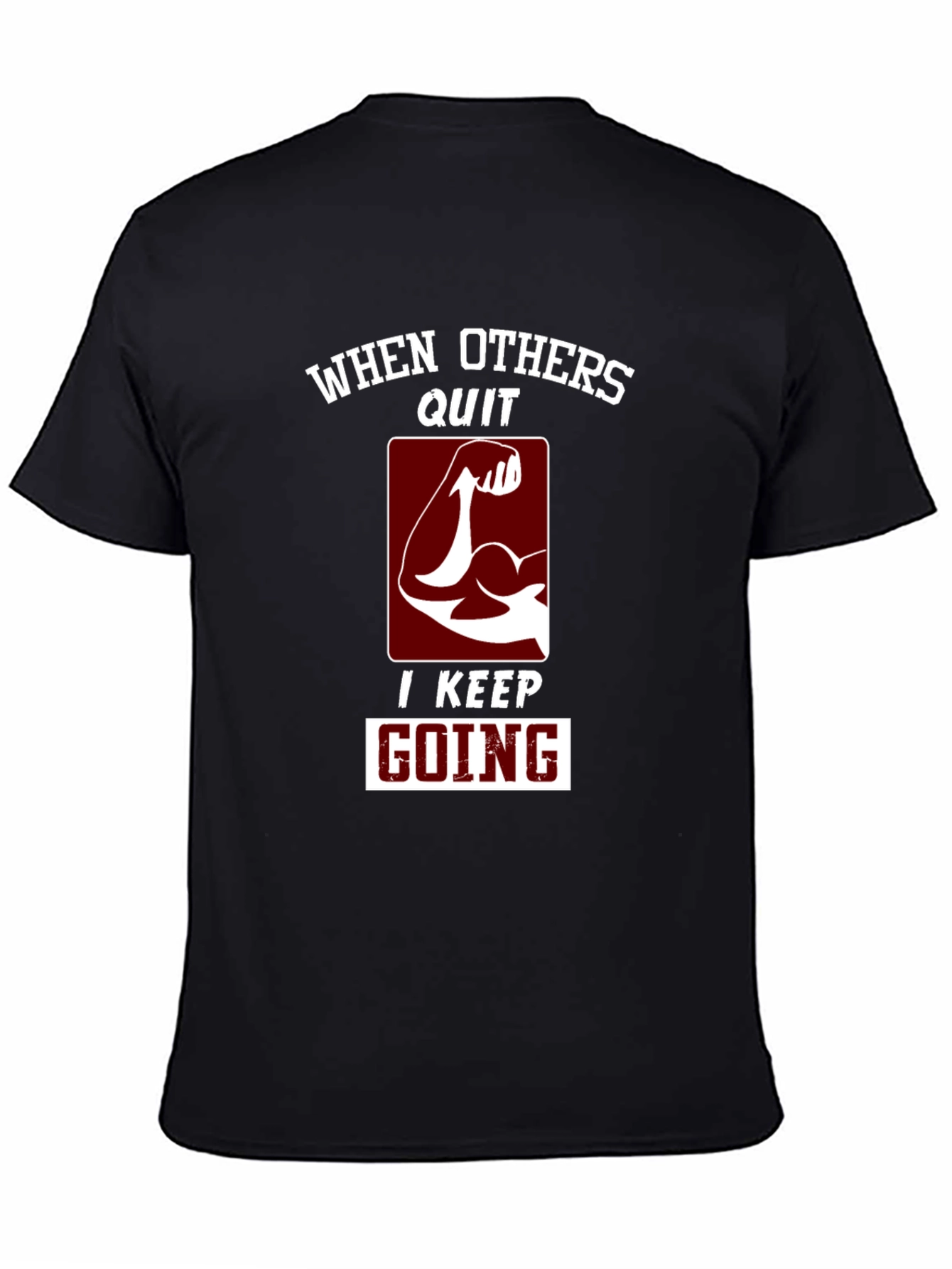 Motivational Graphic T-Shirt - Never Quit!