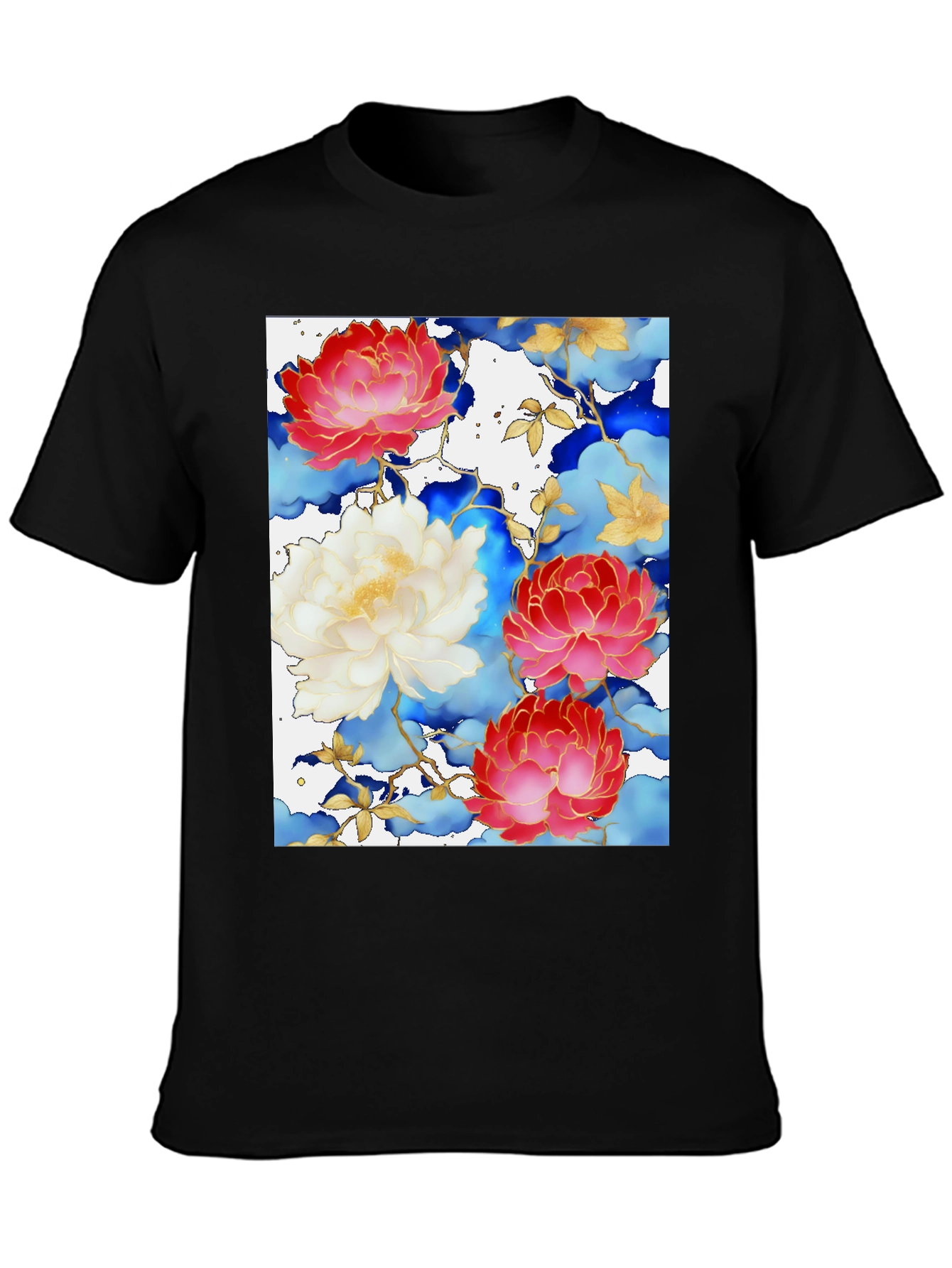 Floral Art Graphic Print Tee