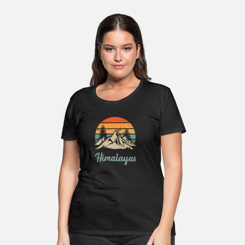 Himalayas Retro Vintage Mountain Sunset Outdoors W