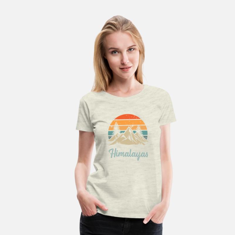 Himalayas Retro Vintage Mountain Sunset Outdoors W