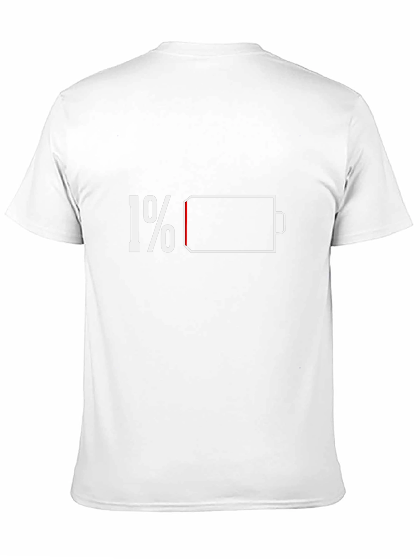 Low Battery T-Shirt - Black Funny Graphic Tee