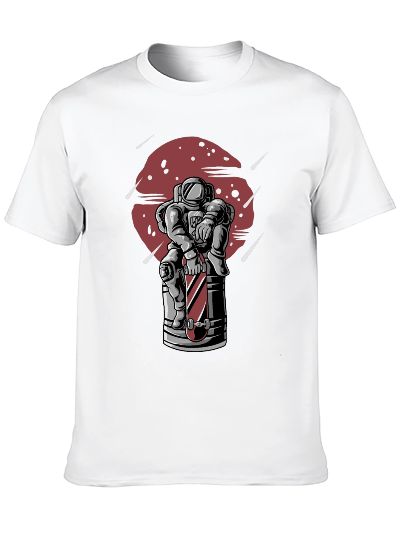 Astronaut Skateboard Graphic T-Shirt