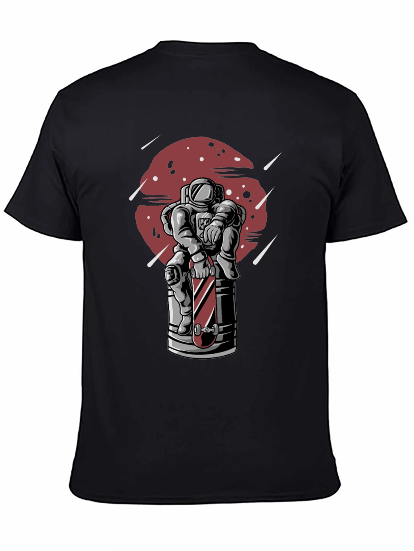 Astronaut Skateboard Graphic T-Shirt