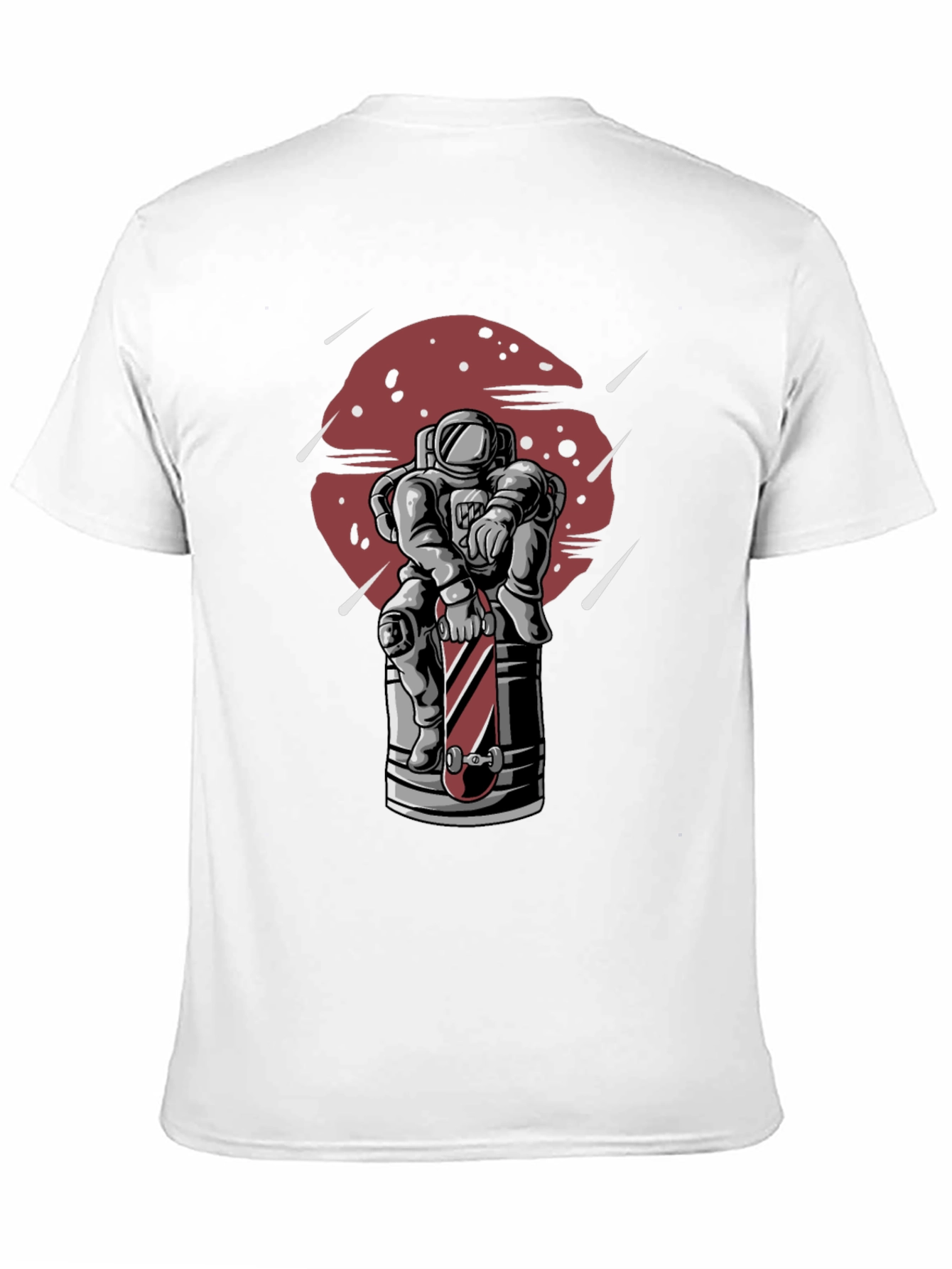 Astronaut Skateboard Graphic T-Shirt