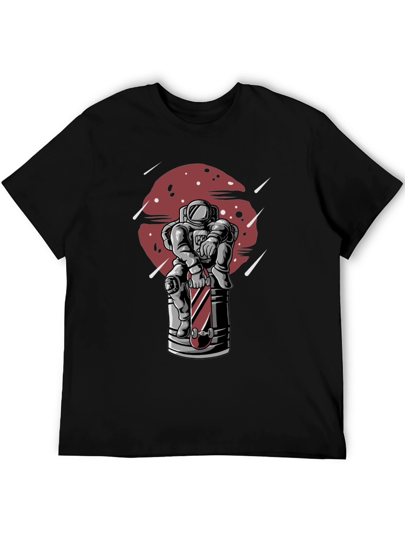 Astronaut Skateboard Graphic T-Shirt