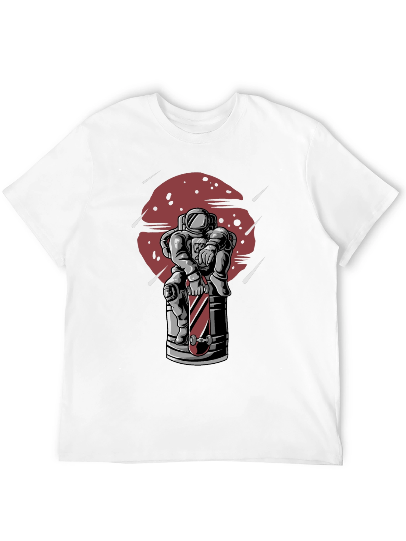 Astronaut Skateboard Graphic T-Shirt