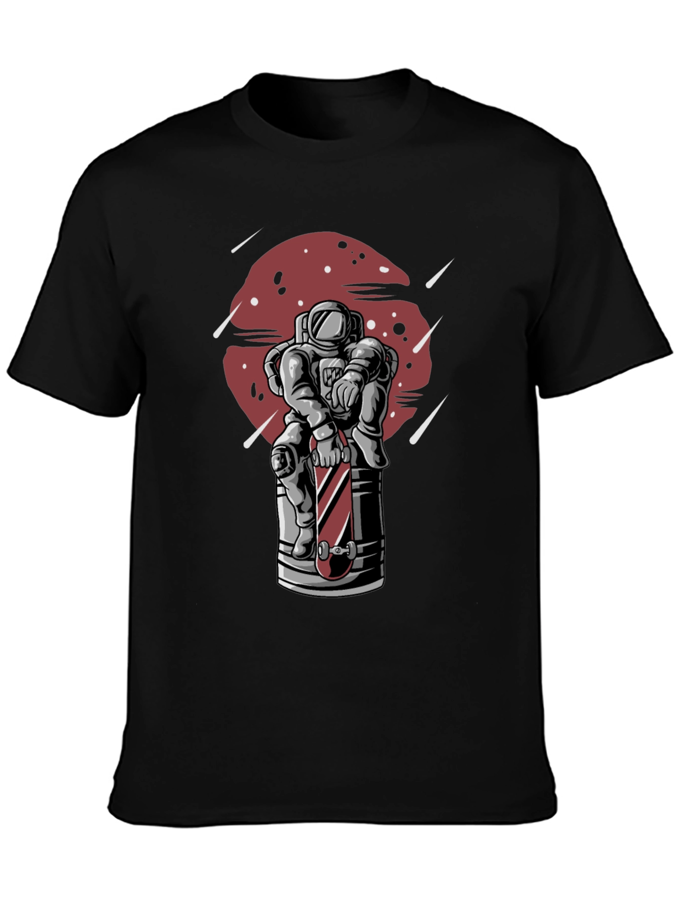 Astronaut Skateboard Graphic T-Shirt