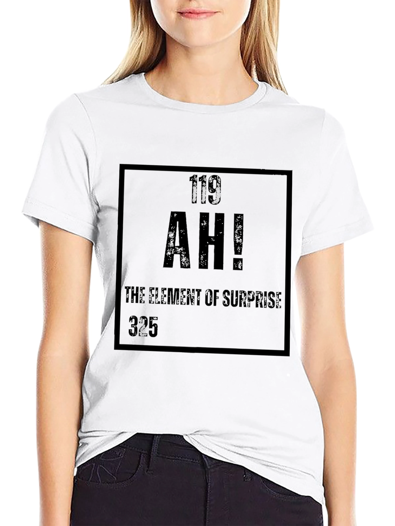 AH! Element of Surprise Funny Graphic T-Shirt