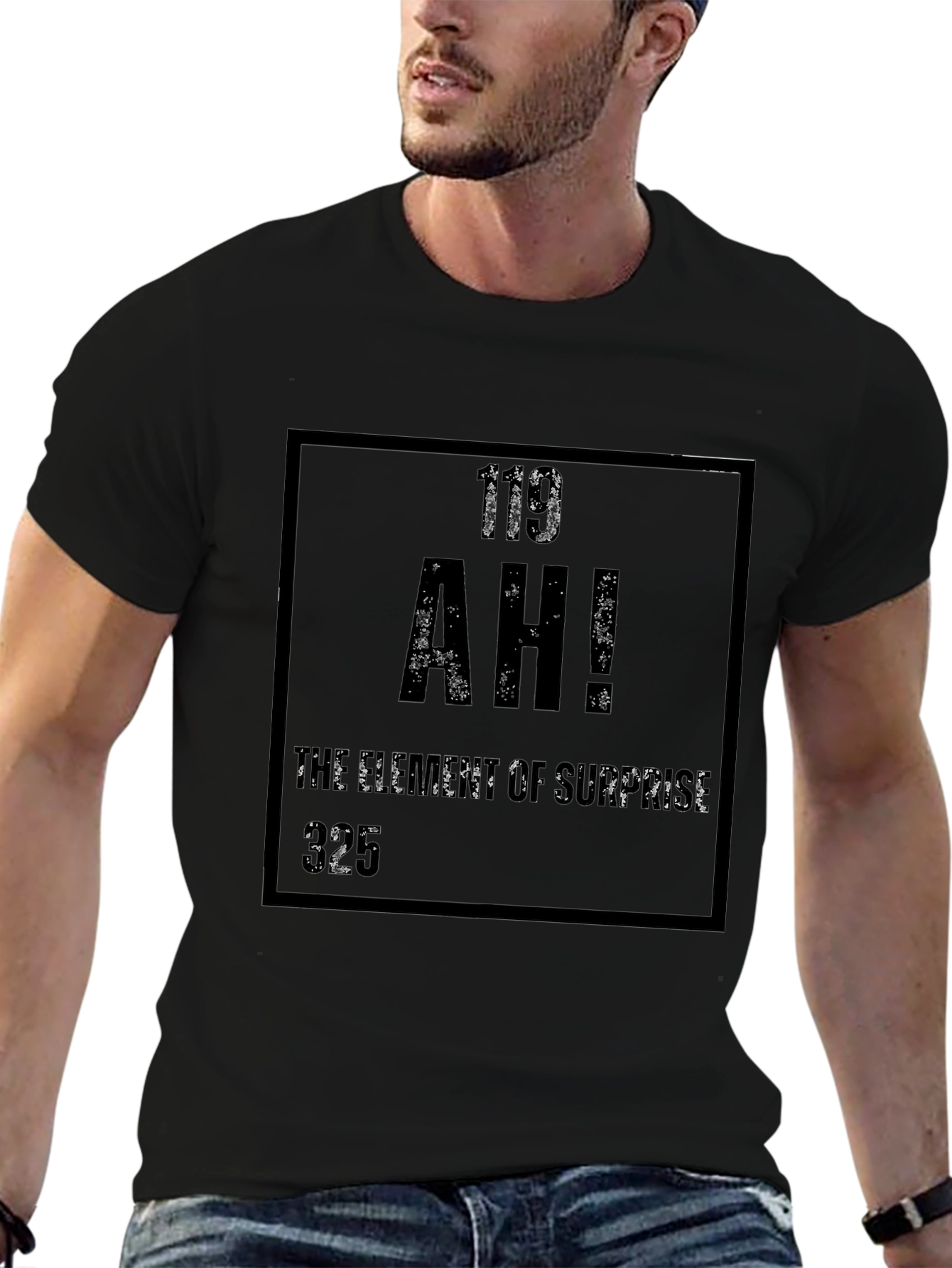 AH! Element of Surprise Funny Graphic T-Shirt