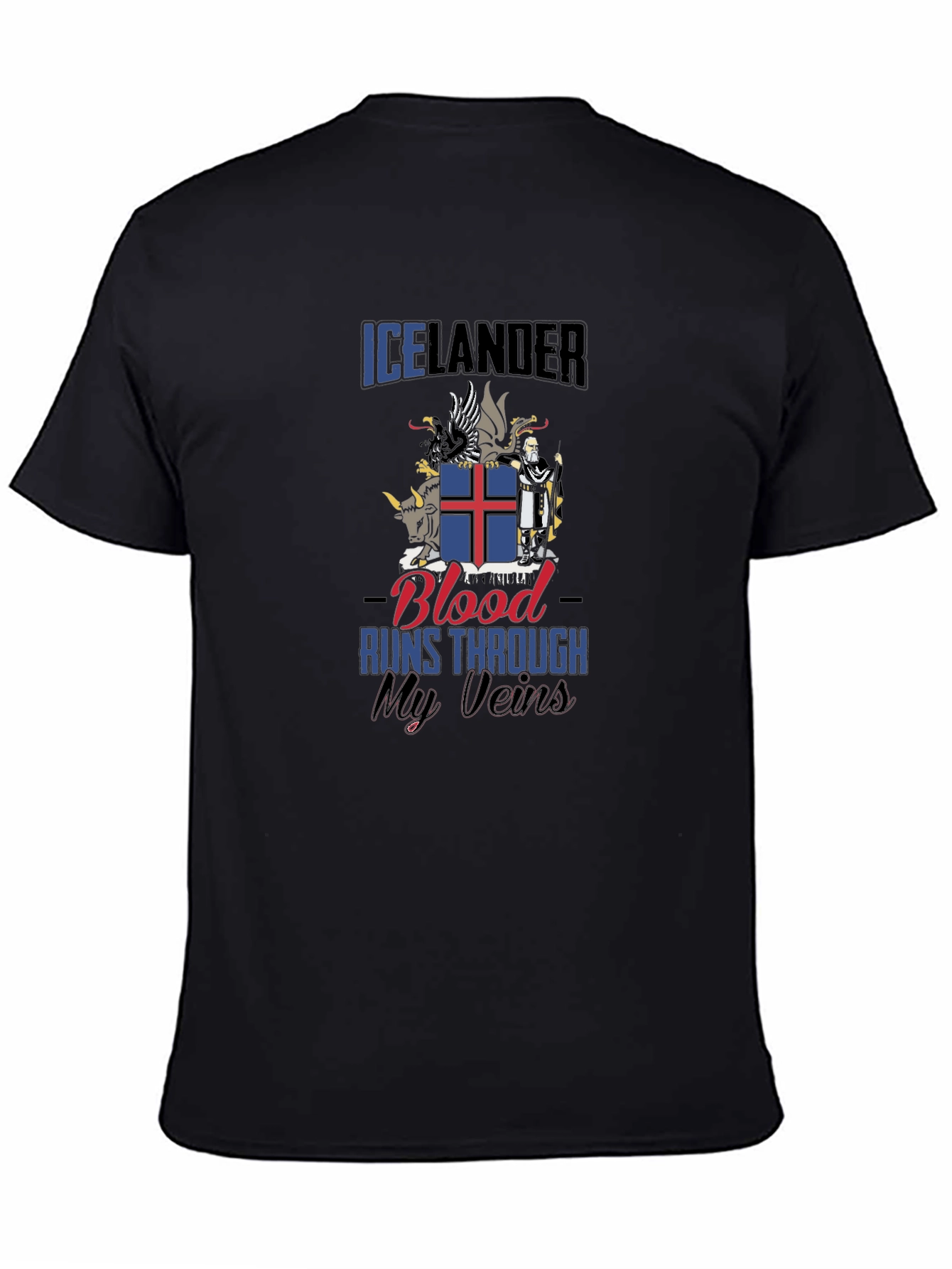 Icelandic Pride T-Shirt - Blood Runs Through My Veins