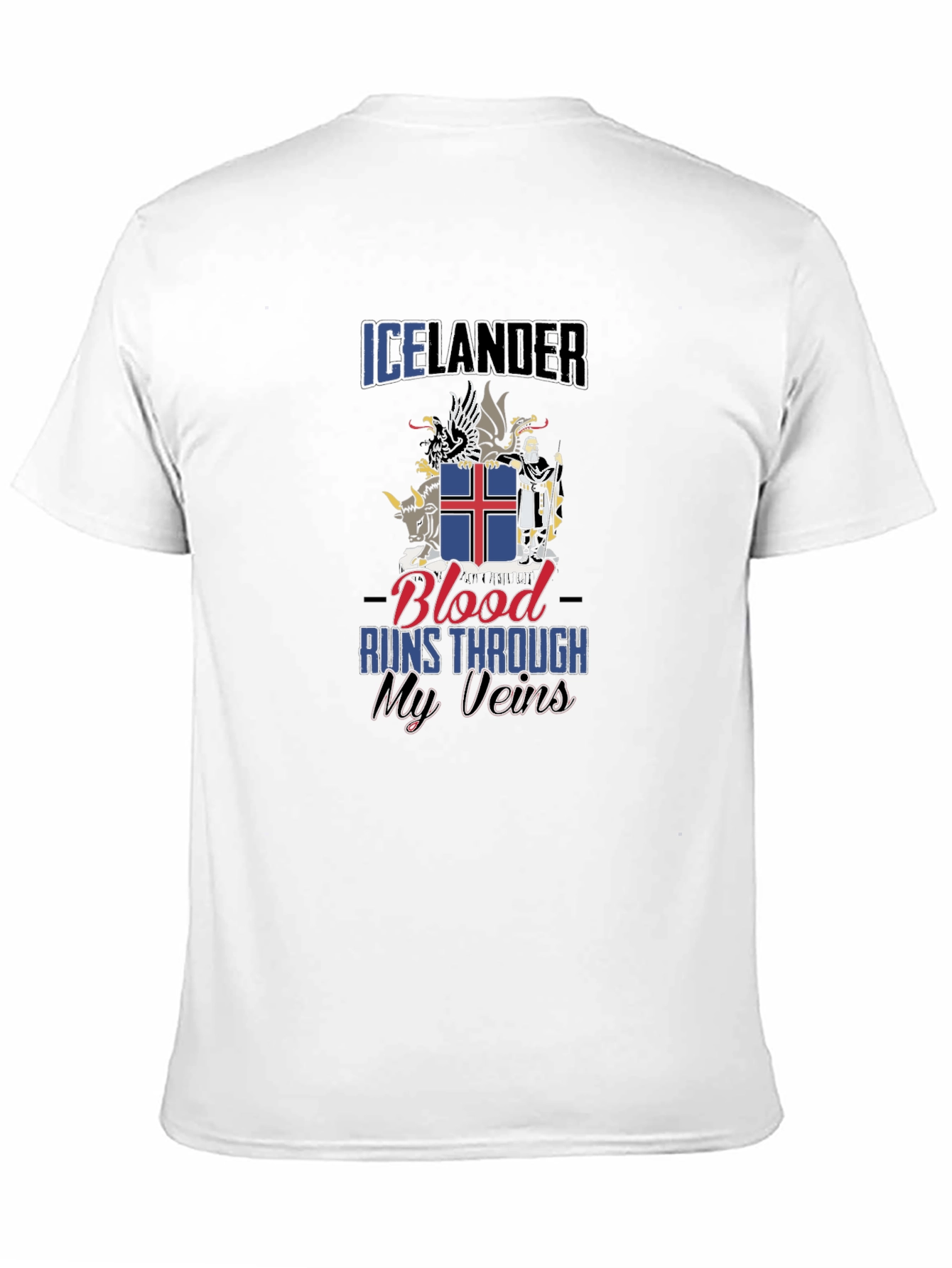 Icelandic Pride T-Shirt - Blood Runs Through My Veins