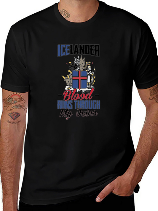 Icelandic Pride T-Shirt - Blood Runs Through My Veins