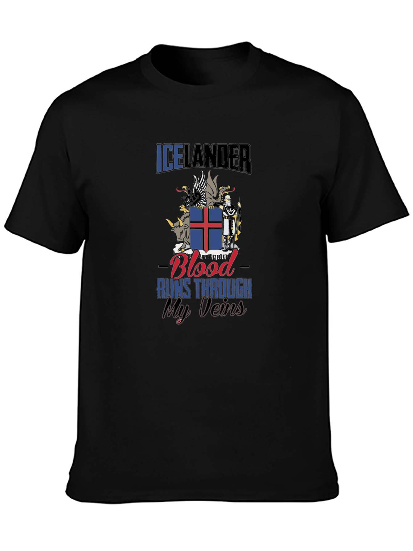 Icelandic Pride T-Shirt - Blood Runs Through My Veins