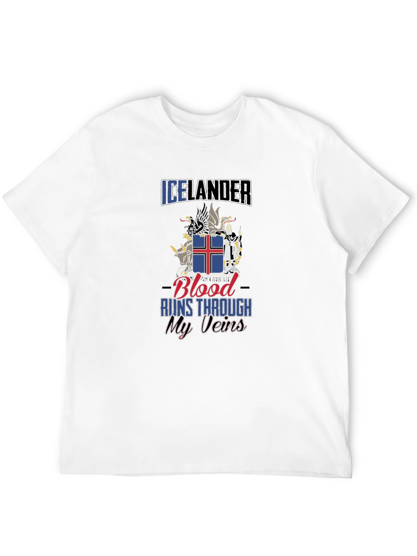 Icelandic Pride T-Shirt - Blood Runs Through My Veins