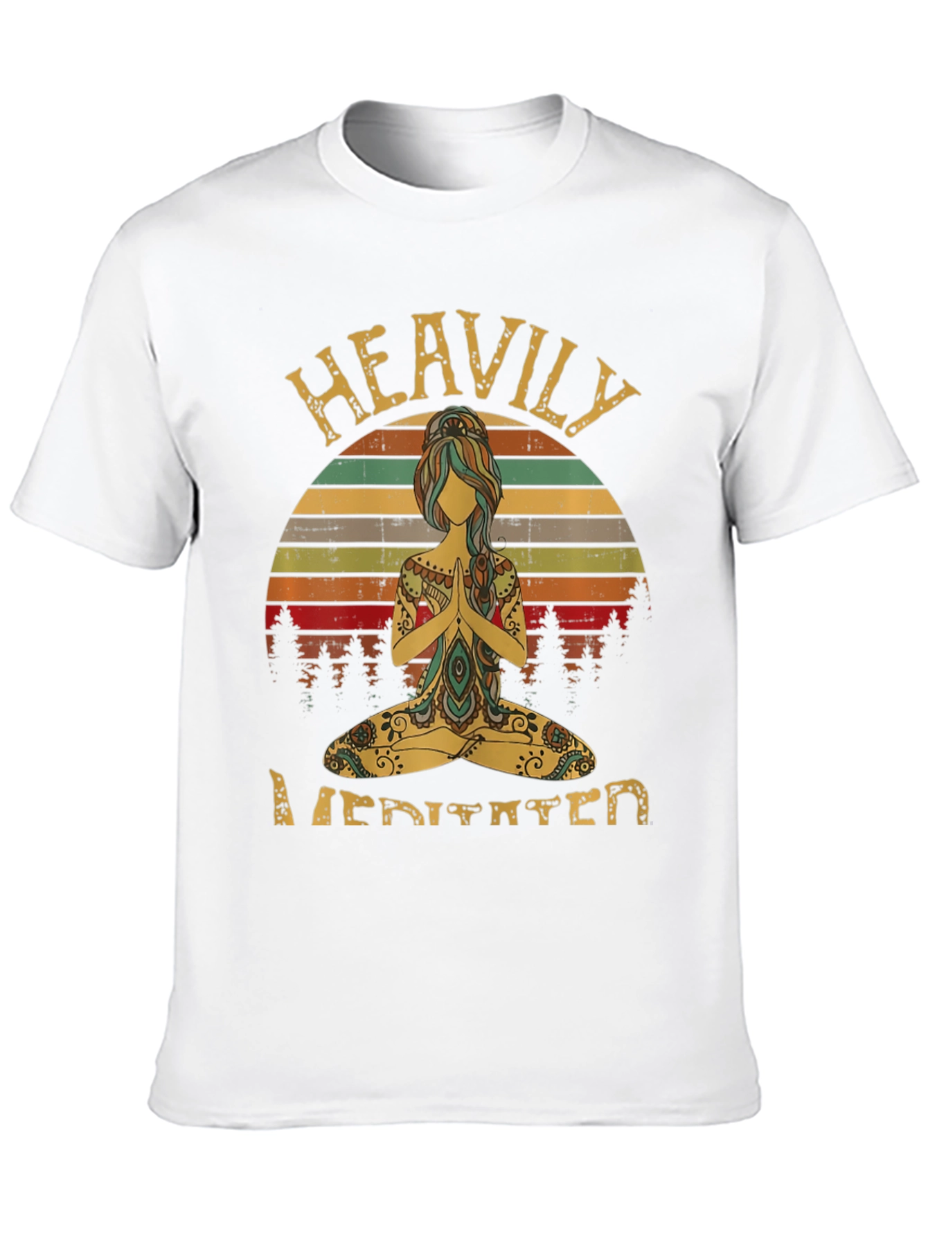 Heavily Meditated Graphic T-Shirt Yoga Tee
