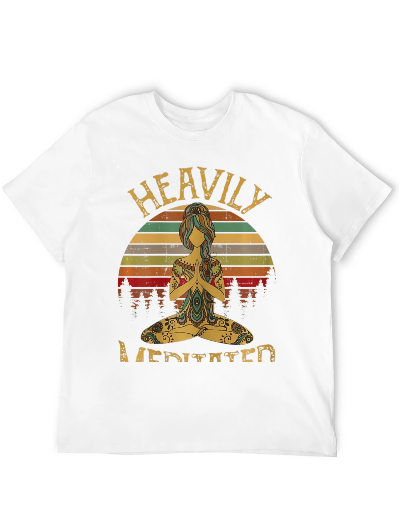 Heavily Meditated Graphic T-Shirt Yoga Tee