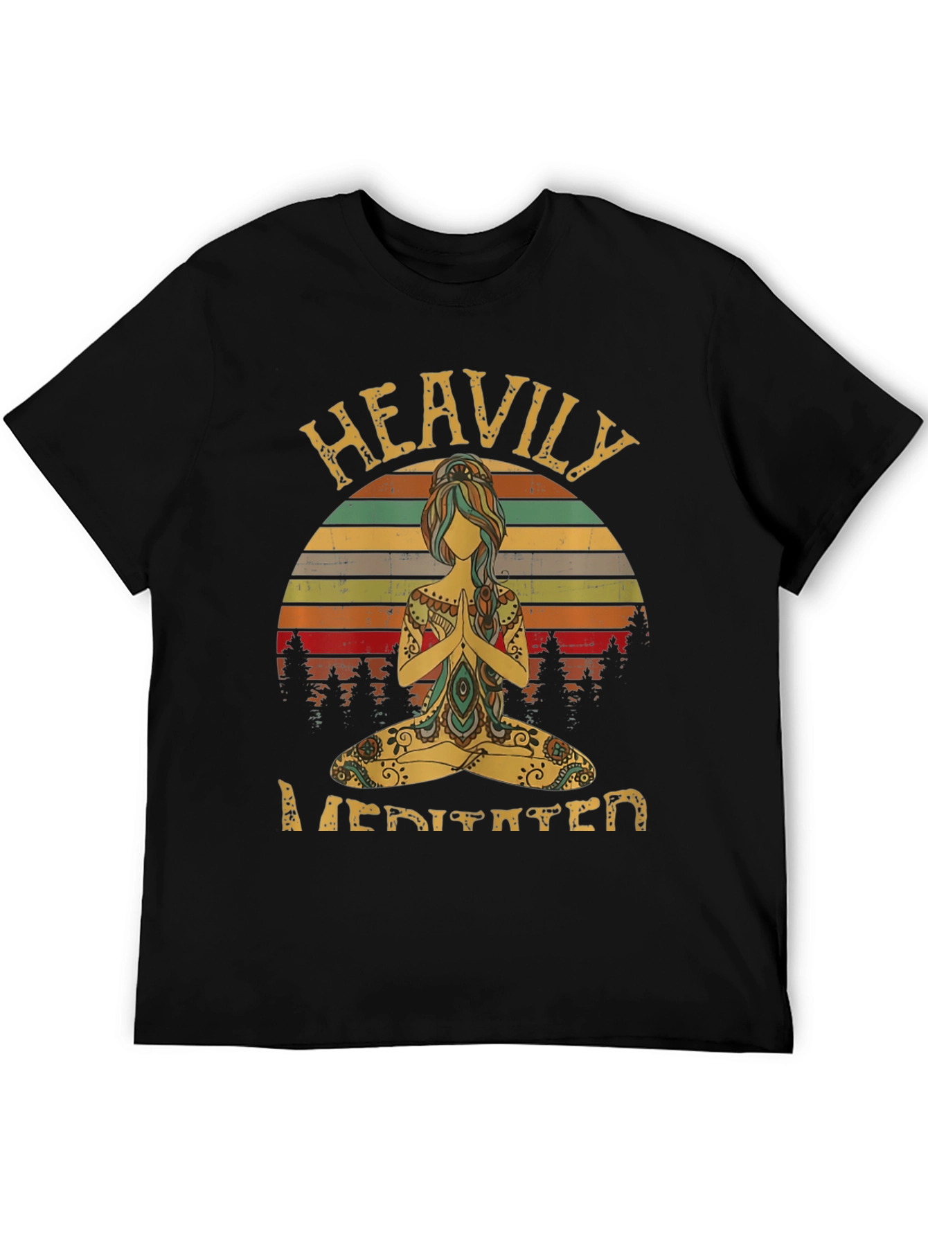 Heavily Meditated Graphic T-Shirt Yoga Tee
