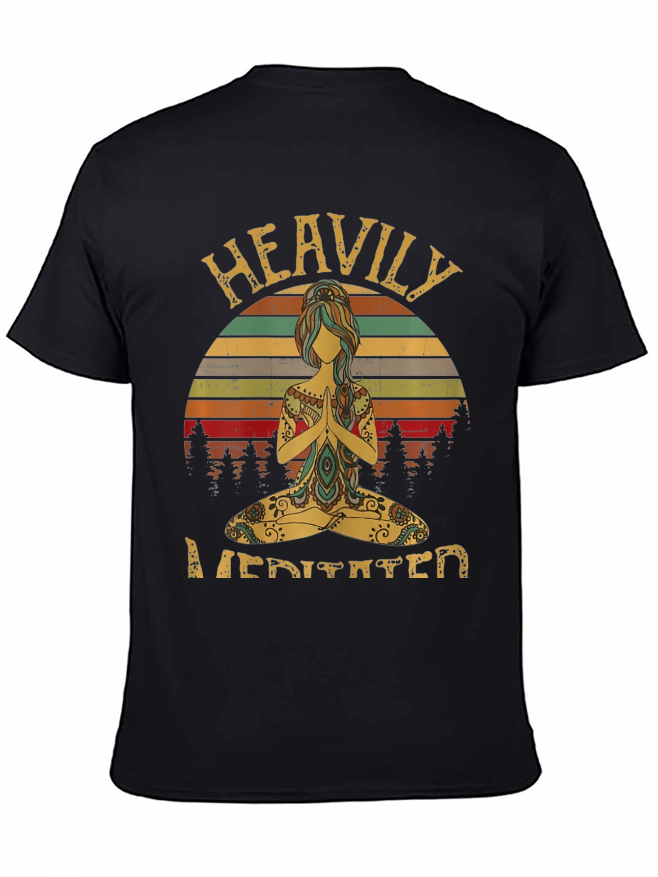 Heavily Meditated Graphic T-Shirt Yoga Tee