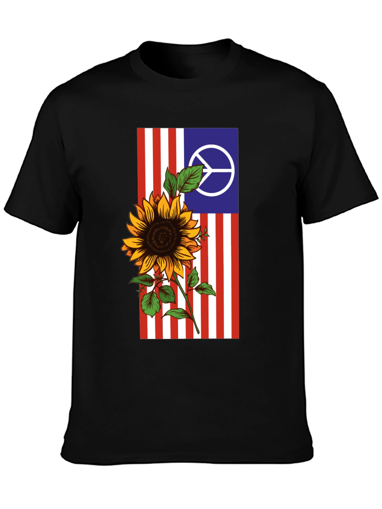 Peace Sunflower Graphic Tee