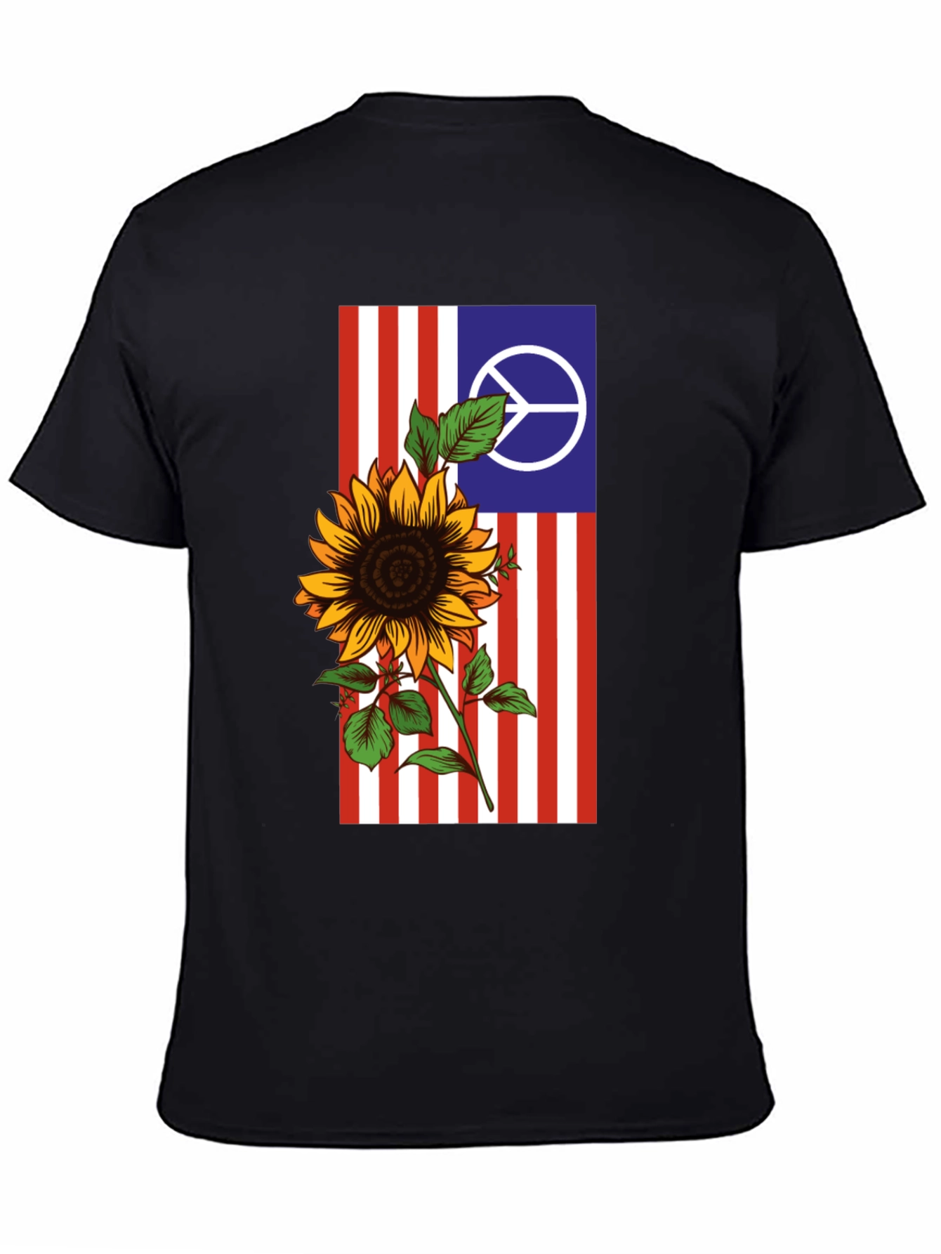 Peace Sunflower Graphic Tee