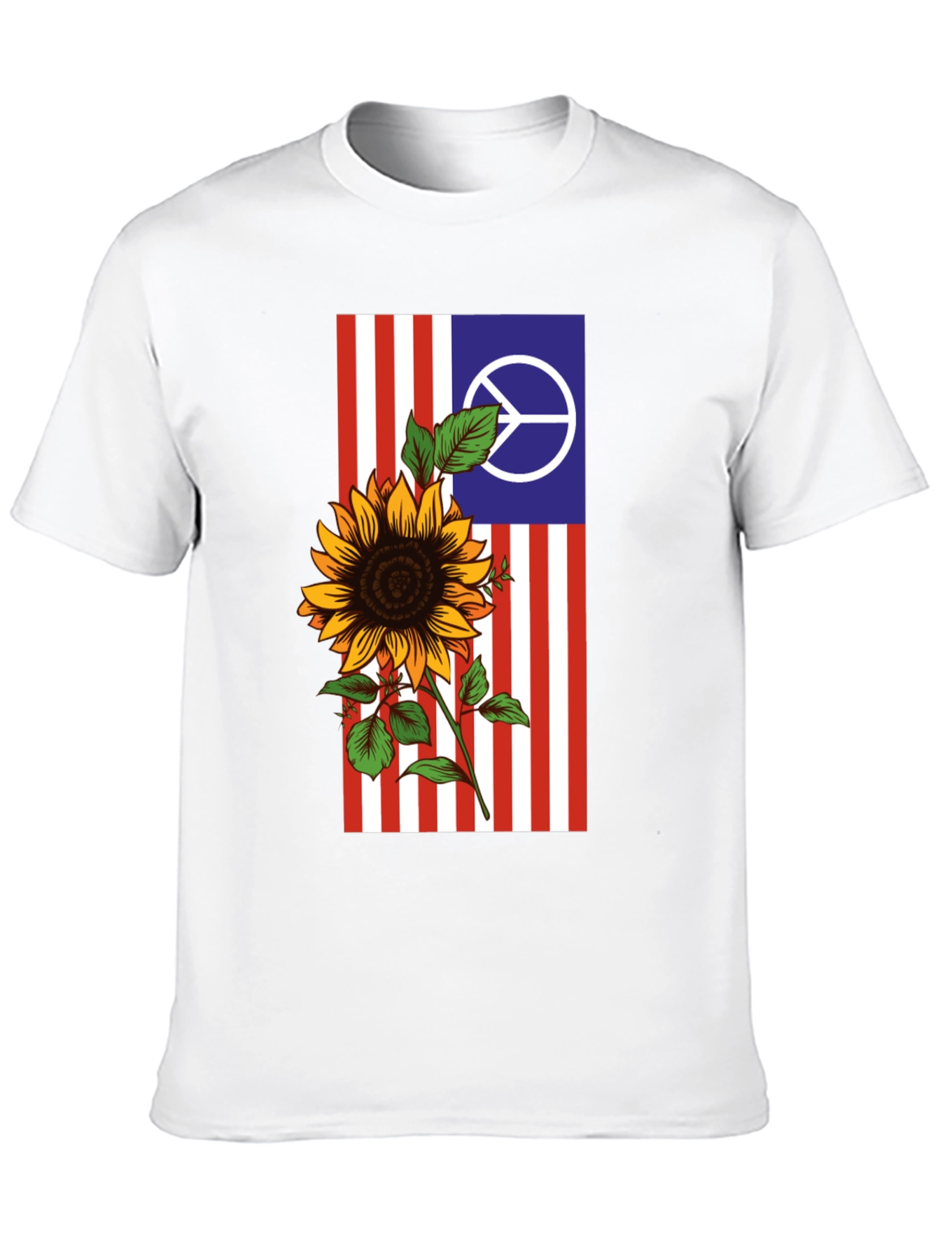 Peace Sunflower Graphic Tee