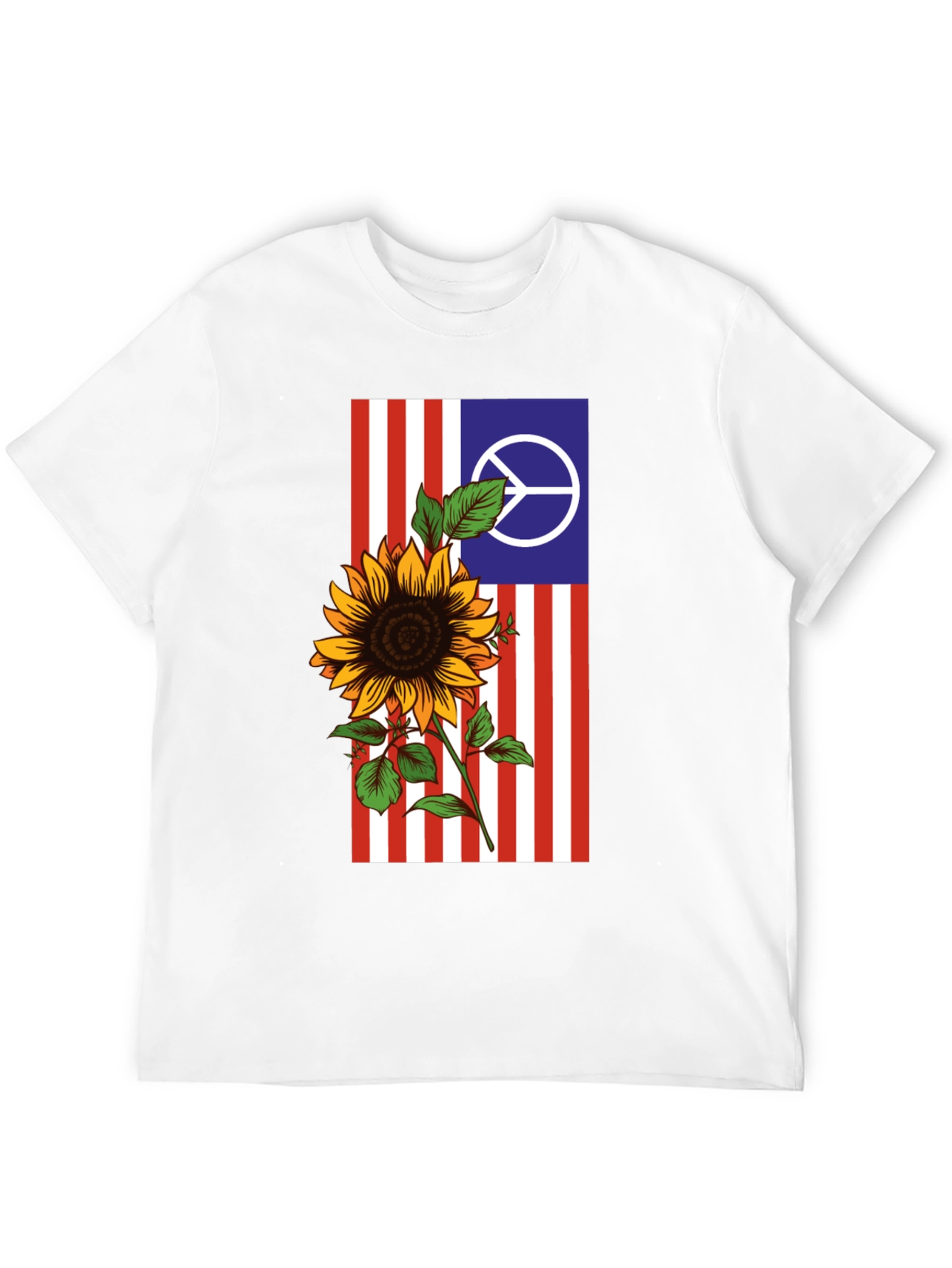 Peace Sunflower Graphic Tee