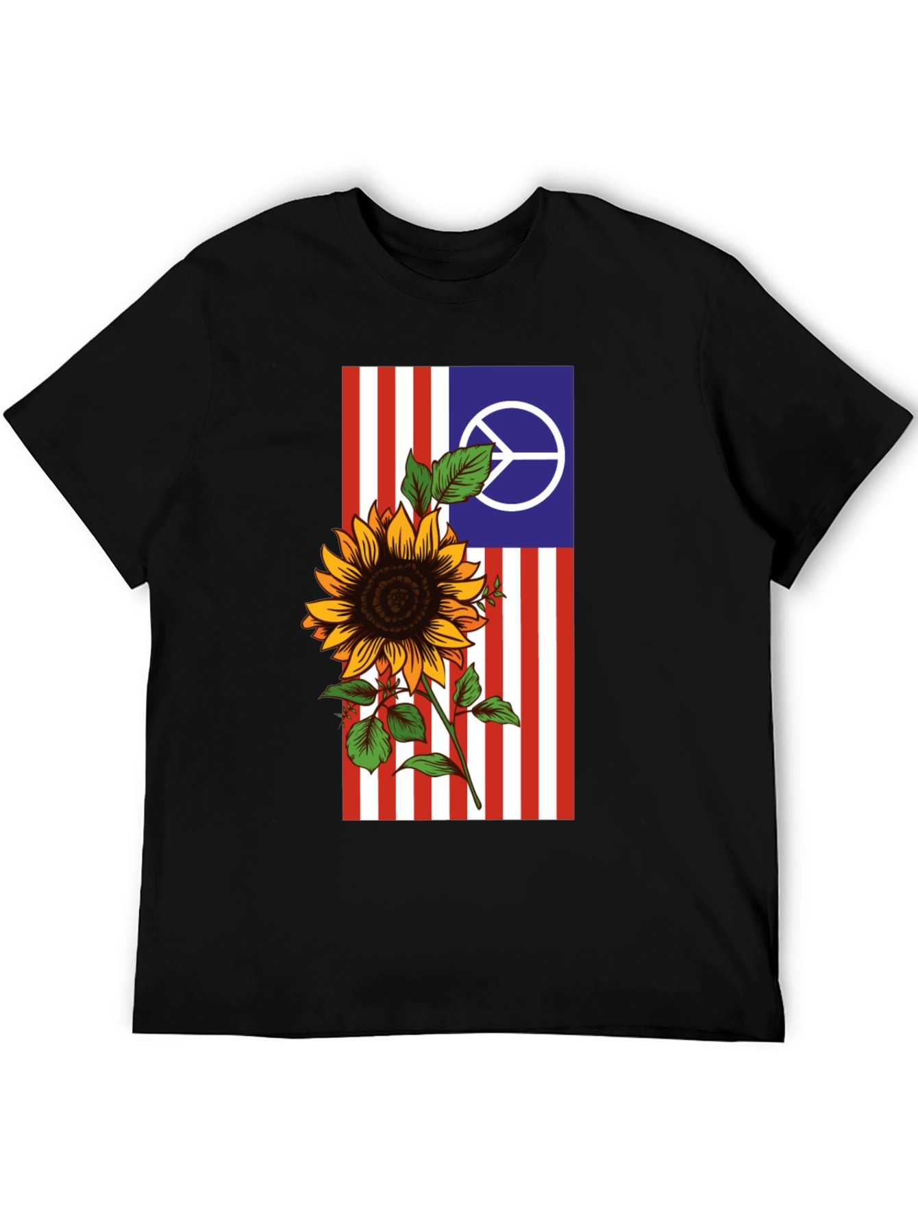 Peace Sunflower Graphic Tee